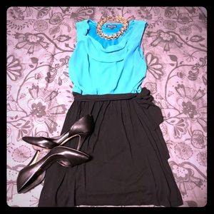 Express  mini dress teal and black sz small❤️❤️❤️